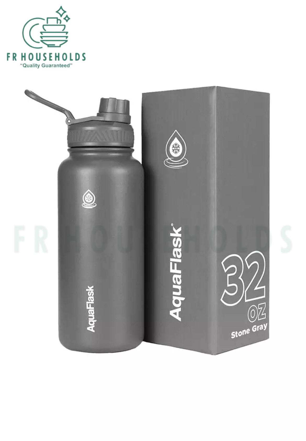 AquaFlask 946mL (40oz) Water Bottles (Stone Grey)