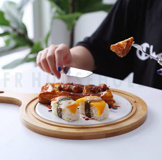 Elegant Bamboo Cheese Serving Platter – Perfect for Every Occasion