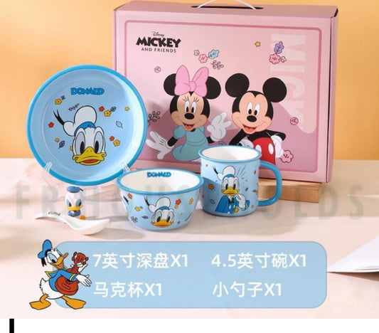 Walt Disney Meal Set - 4PC - Donald Duck - Porcelain