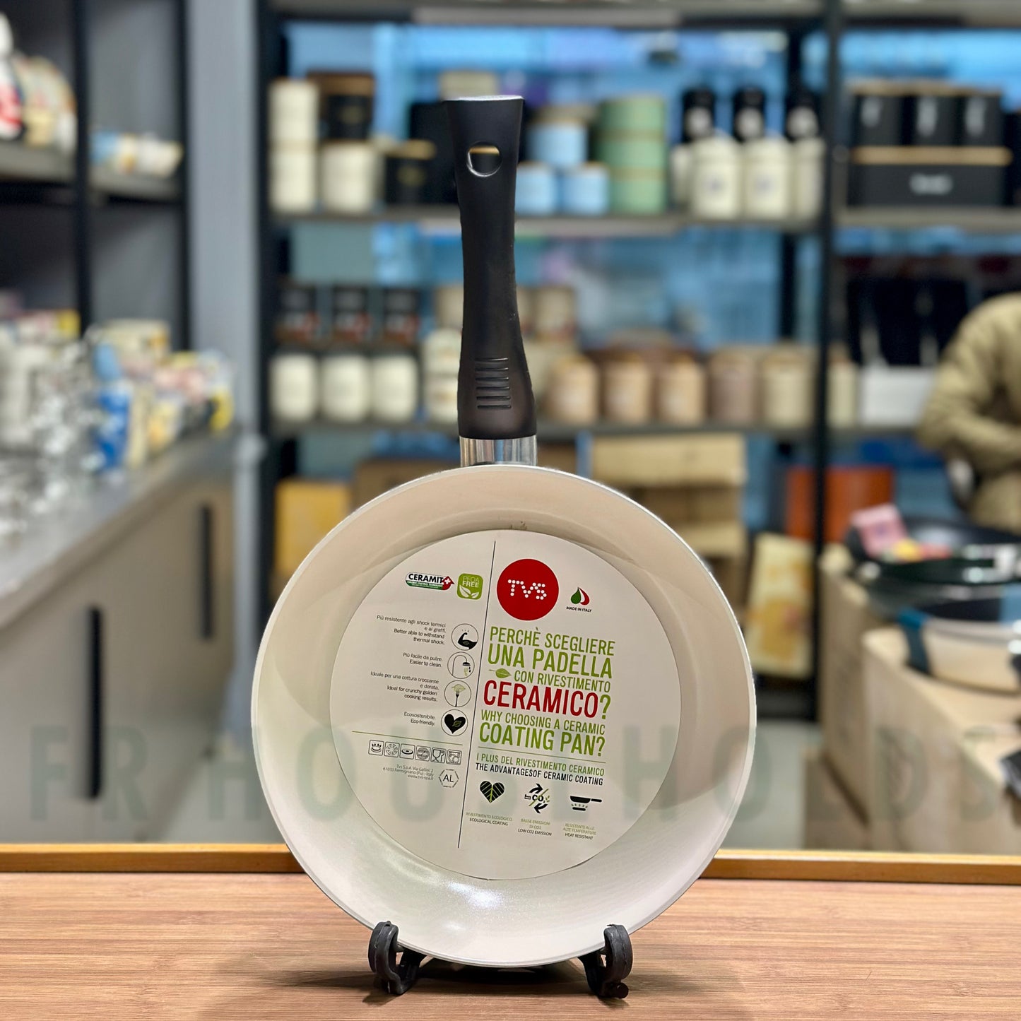 TVS Original Italian Ceramic Cookware – Premium Non-Stick Pot and Frypan