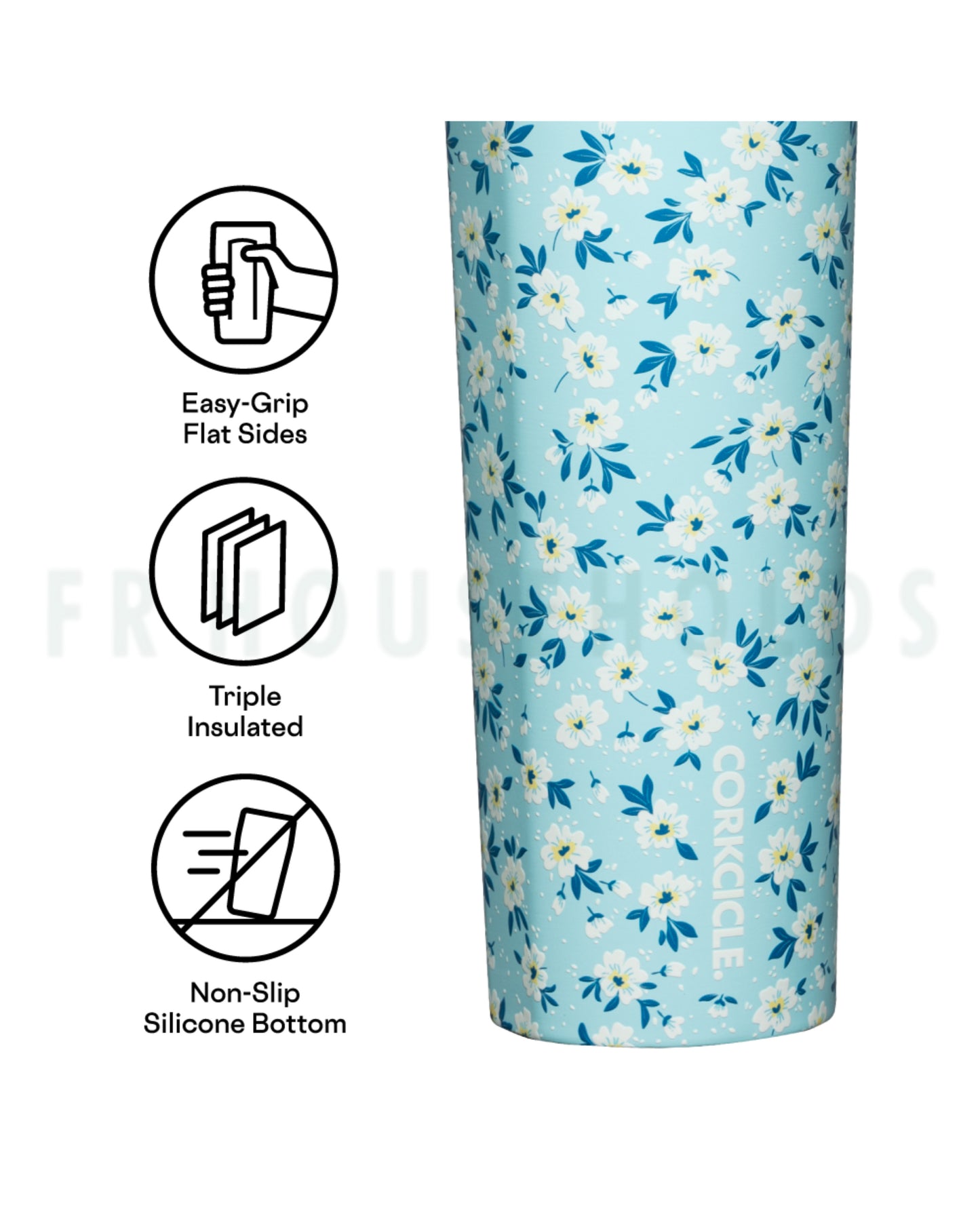 Corkcicle Classic Canteen 16oz Water Bottle | Disty Flora
