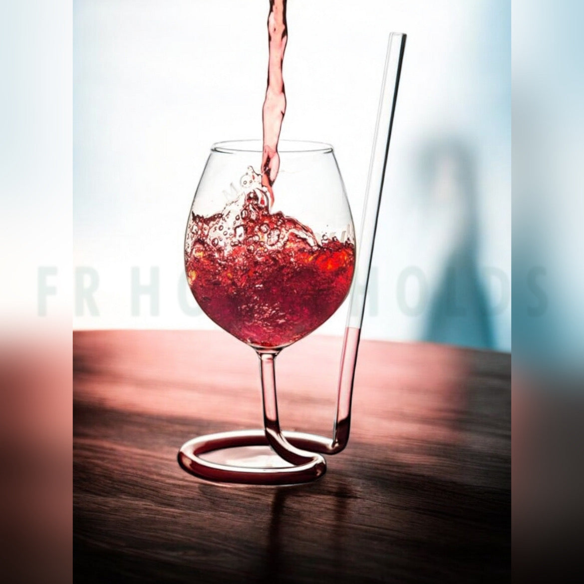 Goblet With Built In Straw - 380ml