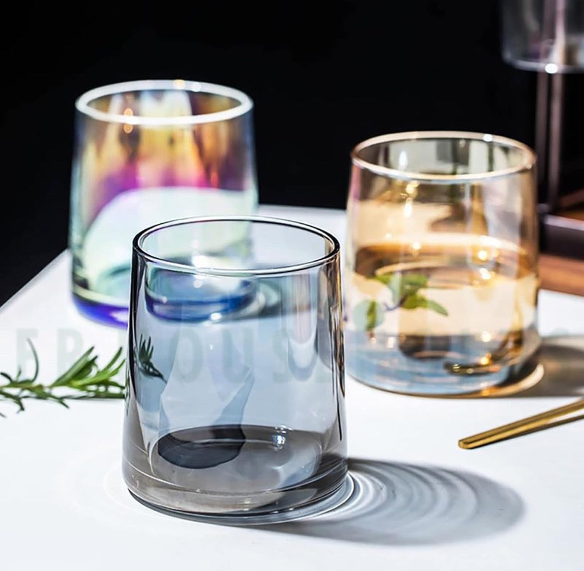 Basic Drink Glass With Thick Base - 270ml | Crystal Gray - 6PC