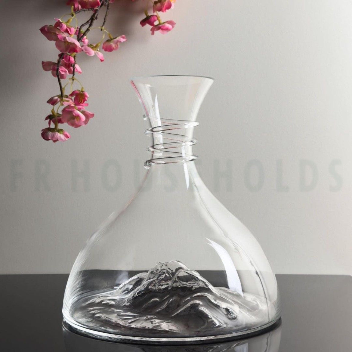 Frozen Glacier Beverage Decanter - Handmade & Mouth Blown - 1800ml