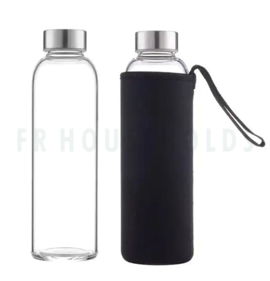 The Glass Bottle With Pouch | 1000ml - 550ml