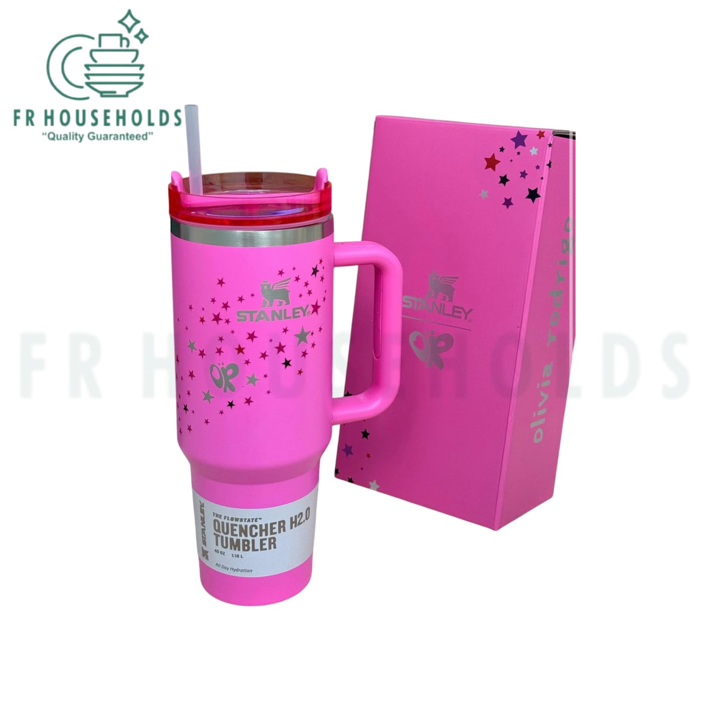 Stanley The Quencher H2.O Tumbler - OLIVIA RODRIGO - Peony Pink | 40oz