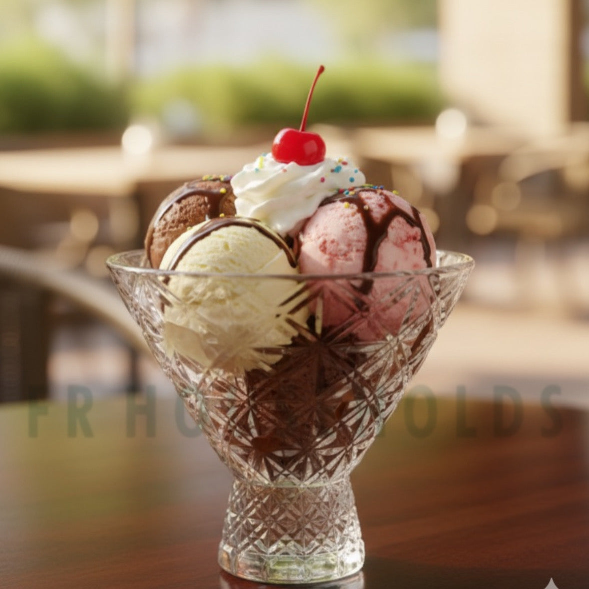 300ml Ice Cream Bowl Set of 6 – Elegant Glass Dessert Bowls for Everyday & Party Use