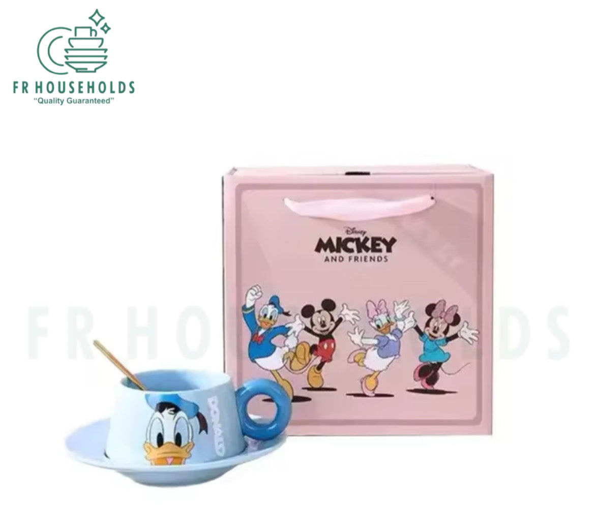 Vintage Walt Disney Mickey Mouse and Friends Cup and Saucer Set - Donald Duck