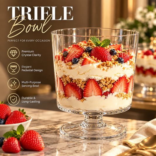 3LTR TRIFLE BOWL– Elevated Fruit & Dessert Bowl