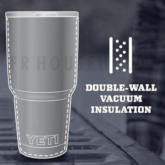 YETI Rambler 30 oz Tumbler Retired Colors - Stainless Steel - Vacuum Insulated with MagSlider Lid | Ice Pink