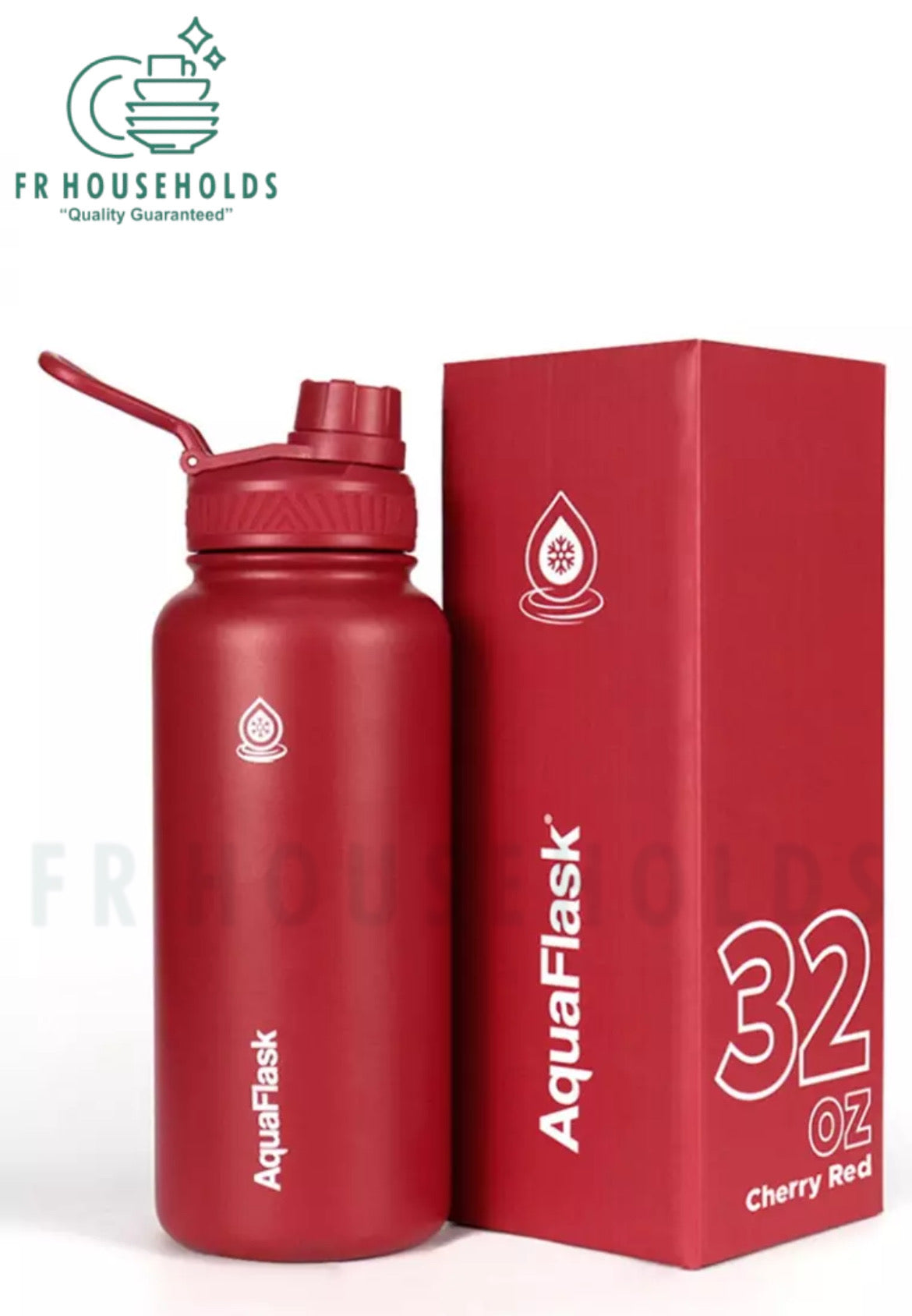 AquaFlask 946mL (40oz) Water Bottles (Cherry Red)