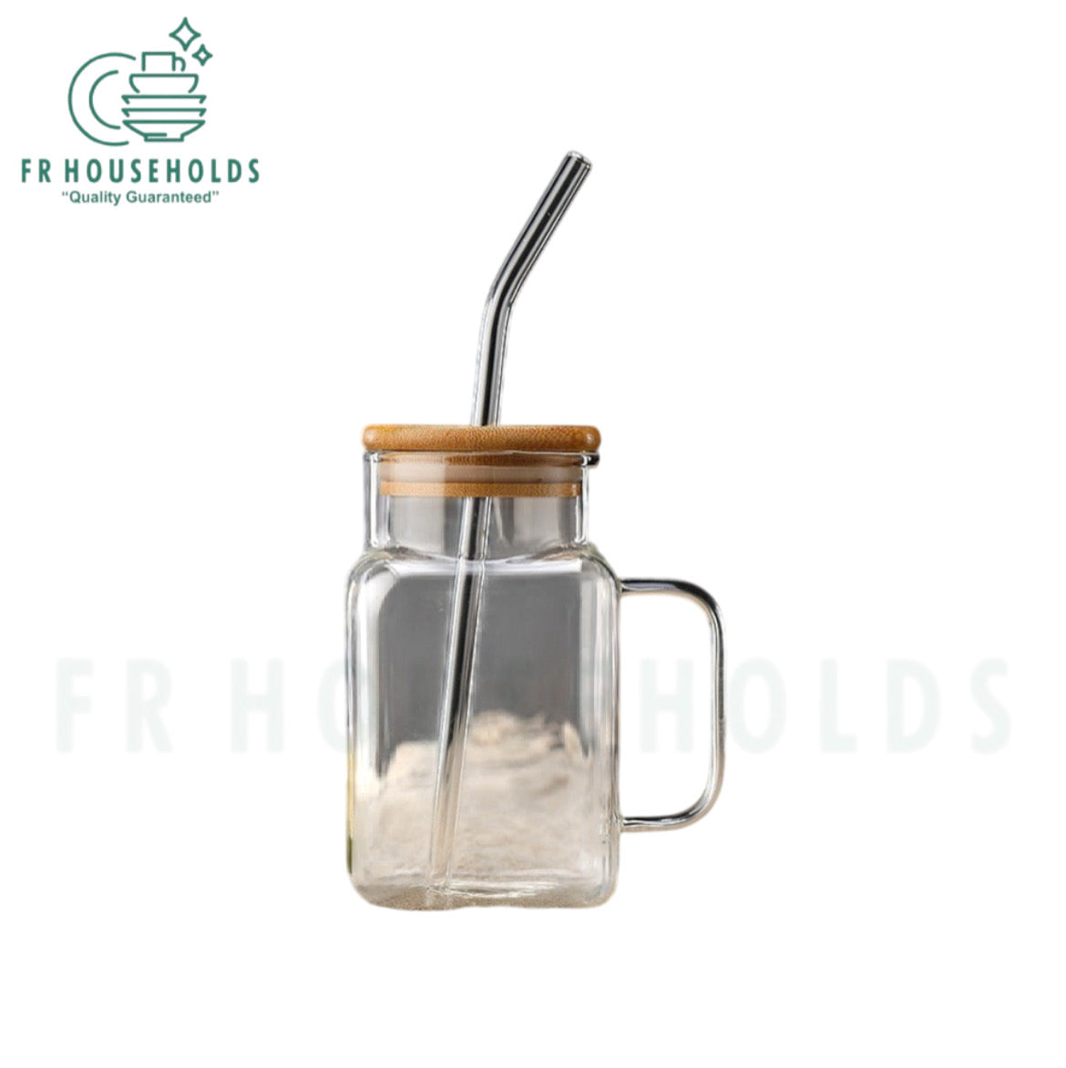 Mason Jar Shape Beverage Serving Glass - 550ml