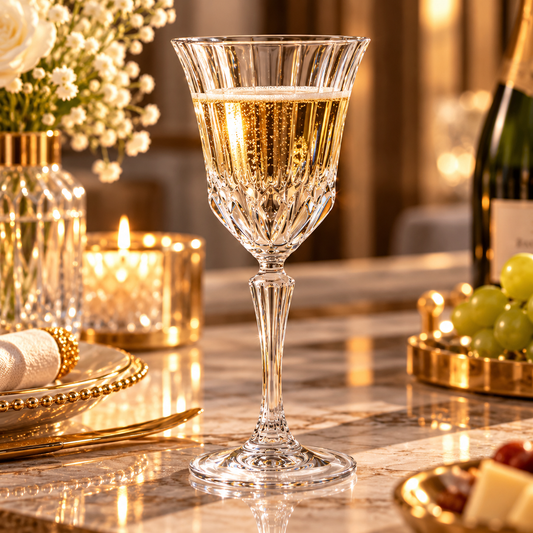 RCR Adagio Crystal Wine Glasses Set of 6 | Italian Glassware