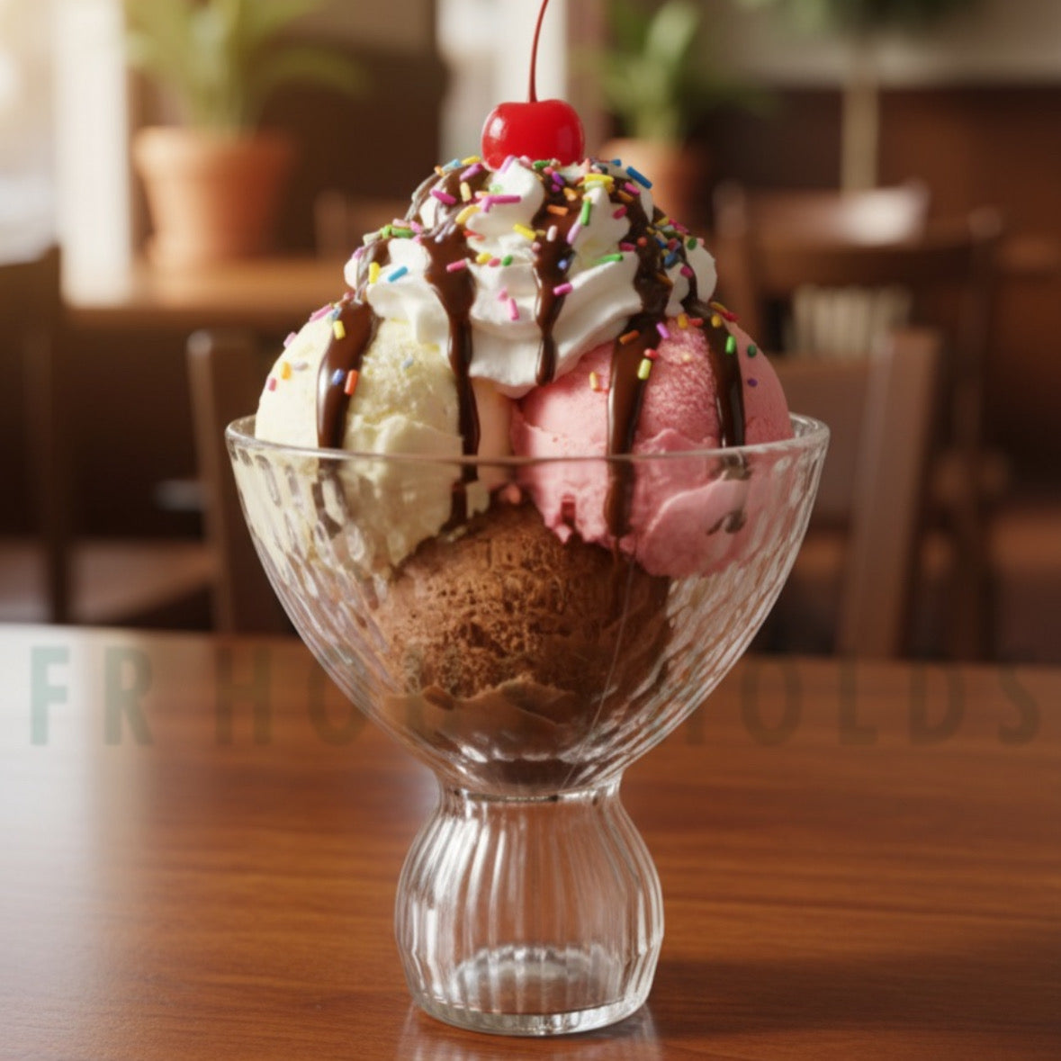 300ml Ice Cream Bowl Set of 6 – Elegant Glass Dessert Bowls for Everyday & Party Use