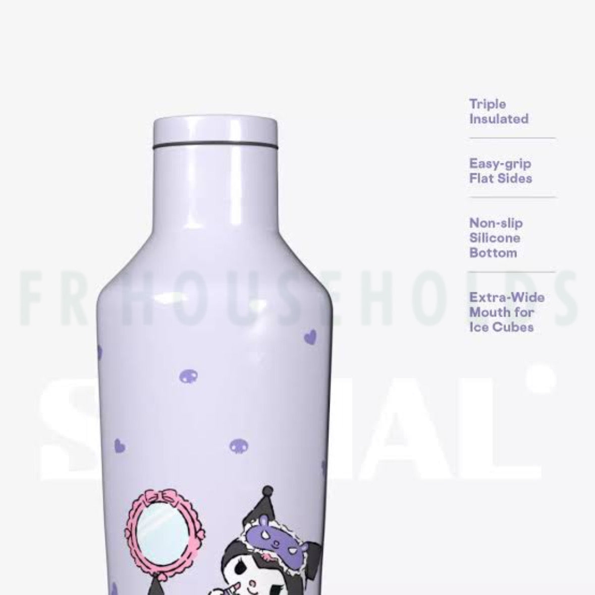 Corkcicle Classic Canteen 16oz Water Bottle | Kuromi