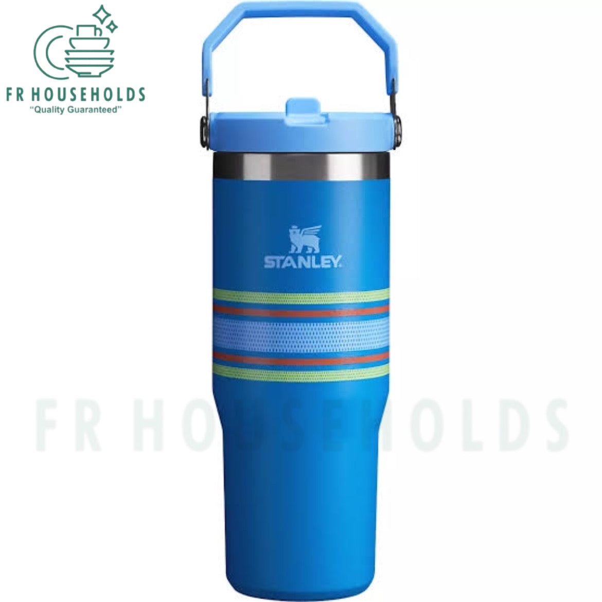 THE VARSITY ICEFLOW™ FLIP STRAW TUMBLER | 30 OZ (Azure Mesh)