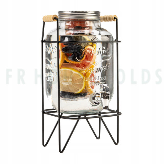 YORKSHIRE Beverage Dispenser With Metal Stand - 8ltrs