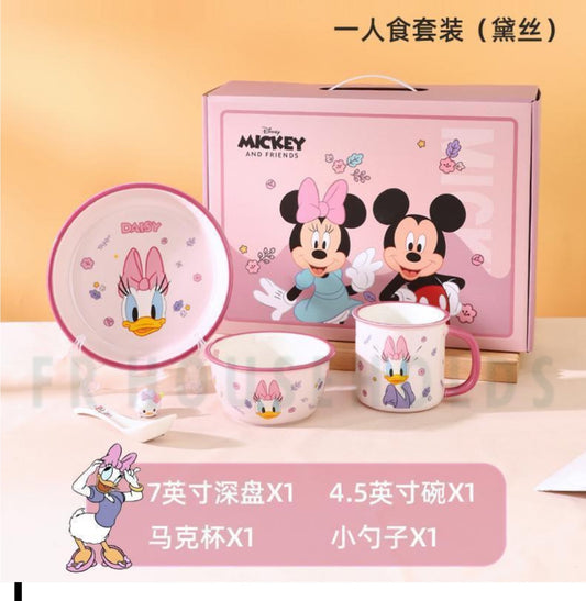 Walt Disney Meal Set - 4PC - Daisy Duck - Porcelain