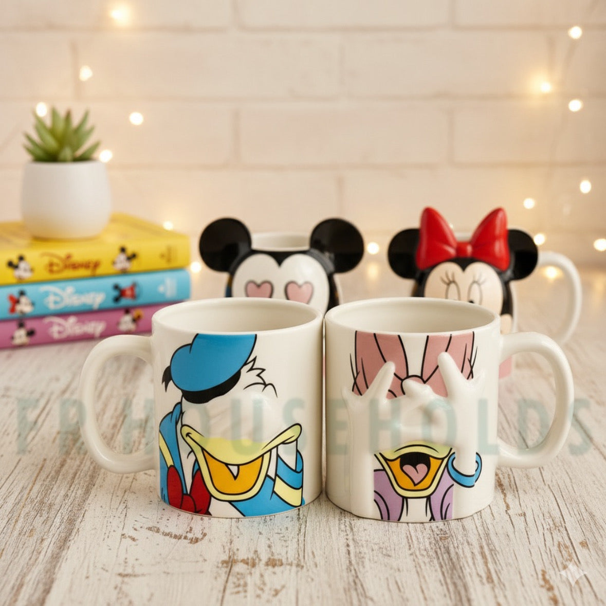 Walt Disney Donald & Daisy Couple Mugs – Perfect Gift for Disney Fans