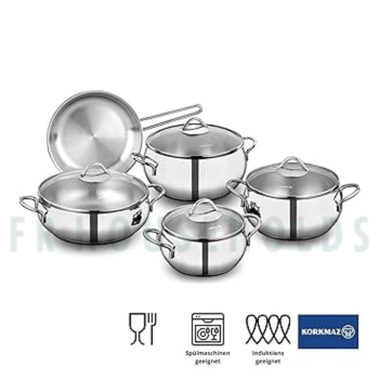 Korkmaz Tombik 9 Piece Cookware Set – Türkiye