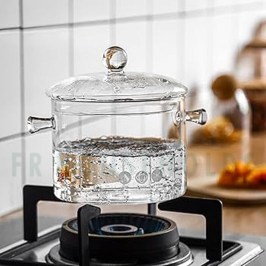 2.5ltr Fireproof Glass Cooking Pot