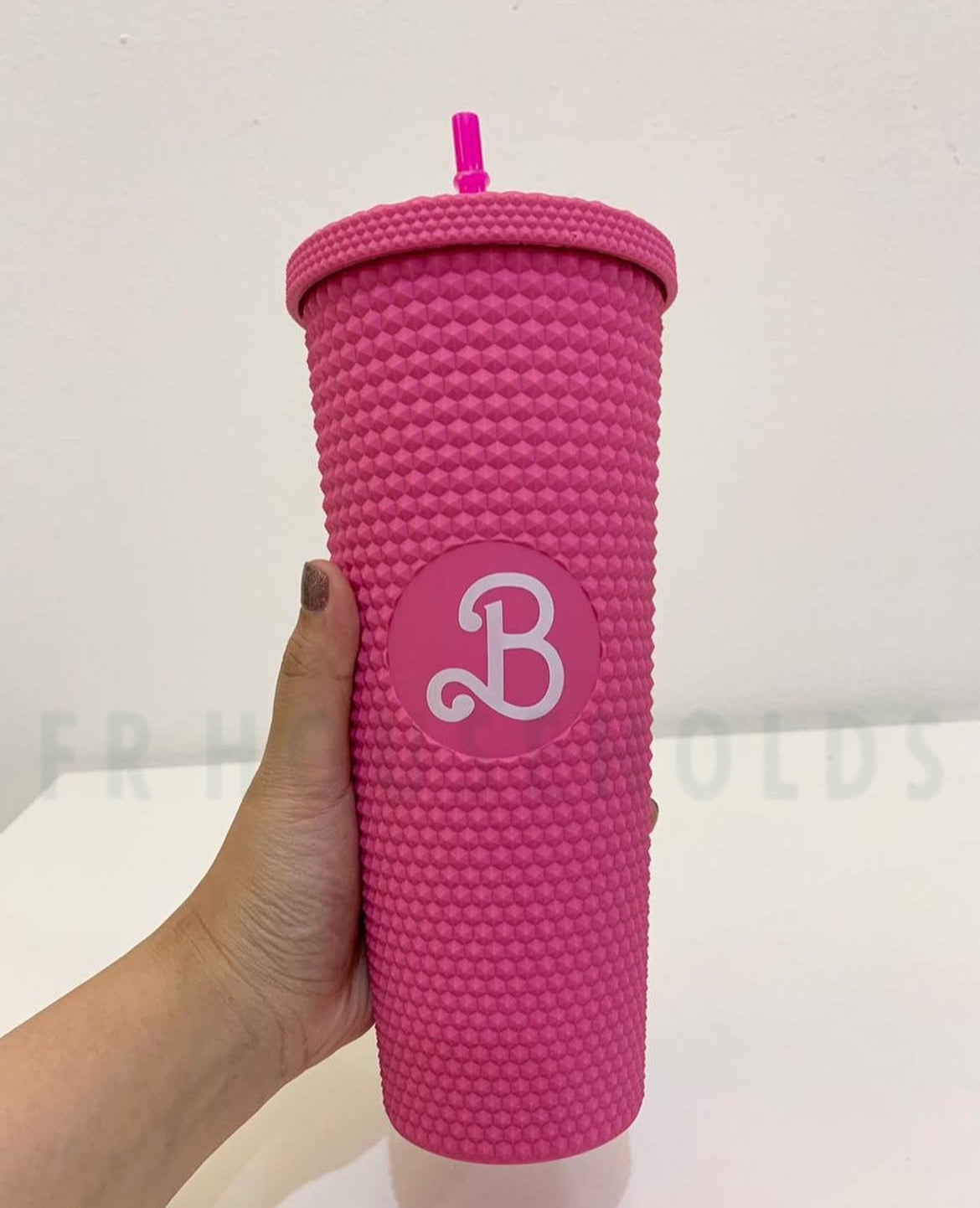 Acrylic Barbie Theme Tumbler with Straw | 2pcs Set | 700 ML | Airtight & Leakproof | Secure Cap | Pink Color | Box Packing