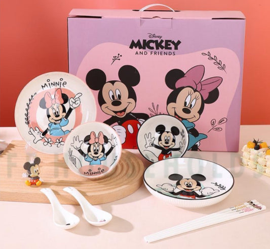 Walt Disney Mickey & Minnie Meal Set - 8PC