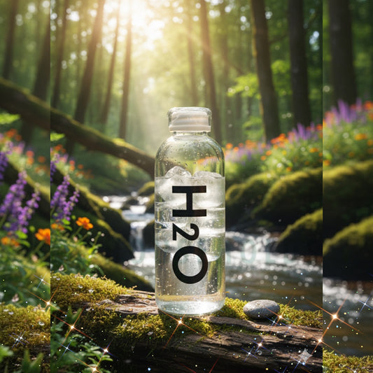 The H2O Glass Water Bottle - 800ml