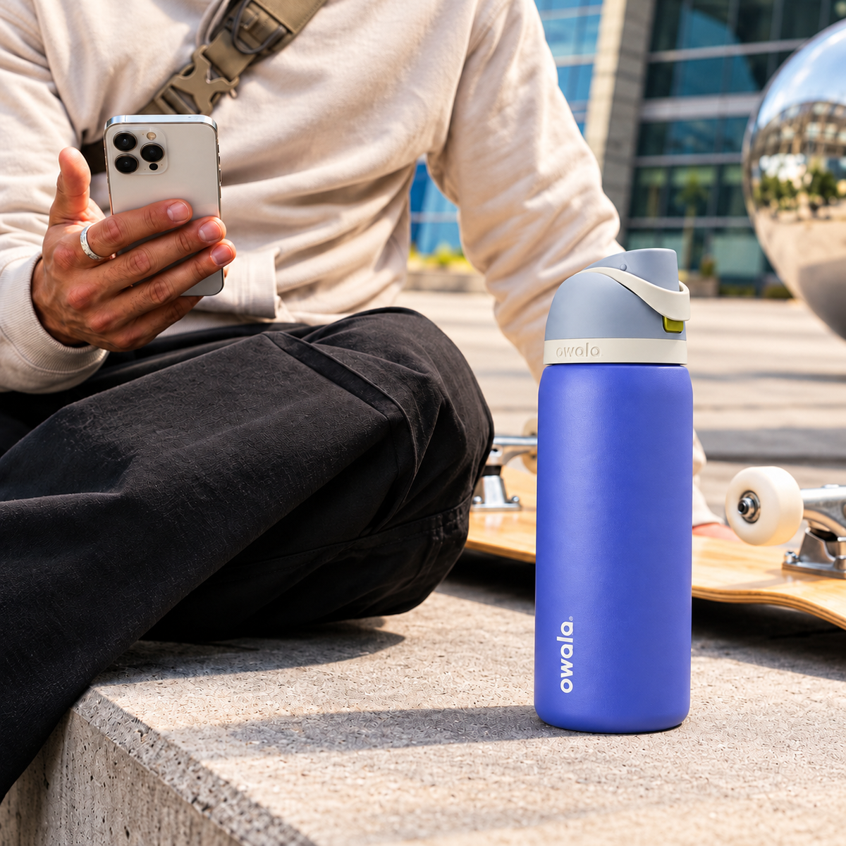 Owala FreeSip® Water Bottle - 32oz | Cobalt Crush