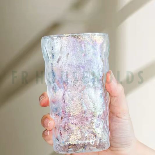 Frozen Ice Drink Glass | 400ml - Rainbow - 6PC