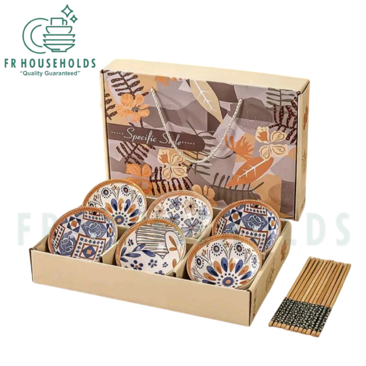 Professional 6-Piece Bowl Set – Excellent Quality With Chopsticks
