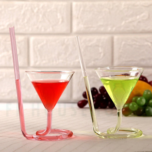 Funnel Straw Glass - Cocktails Serving - 200ml