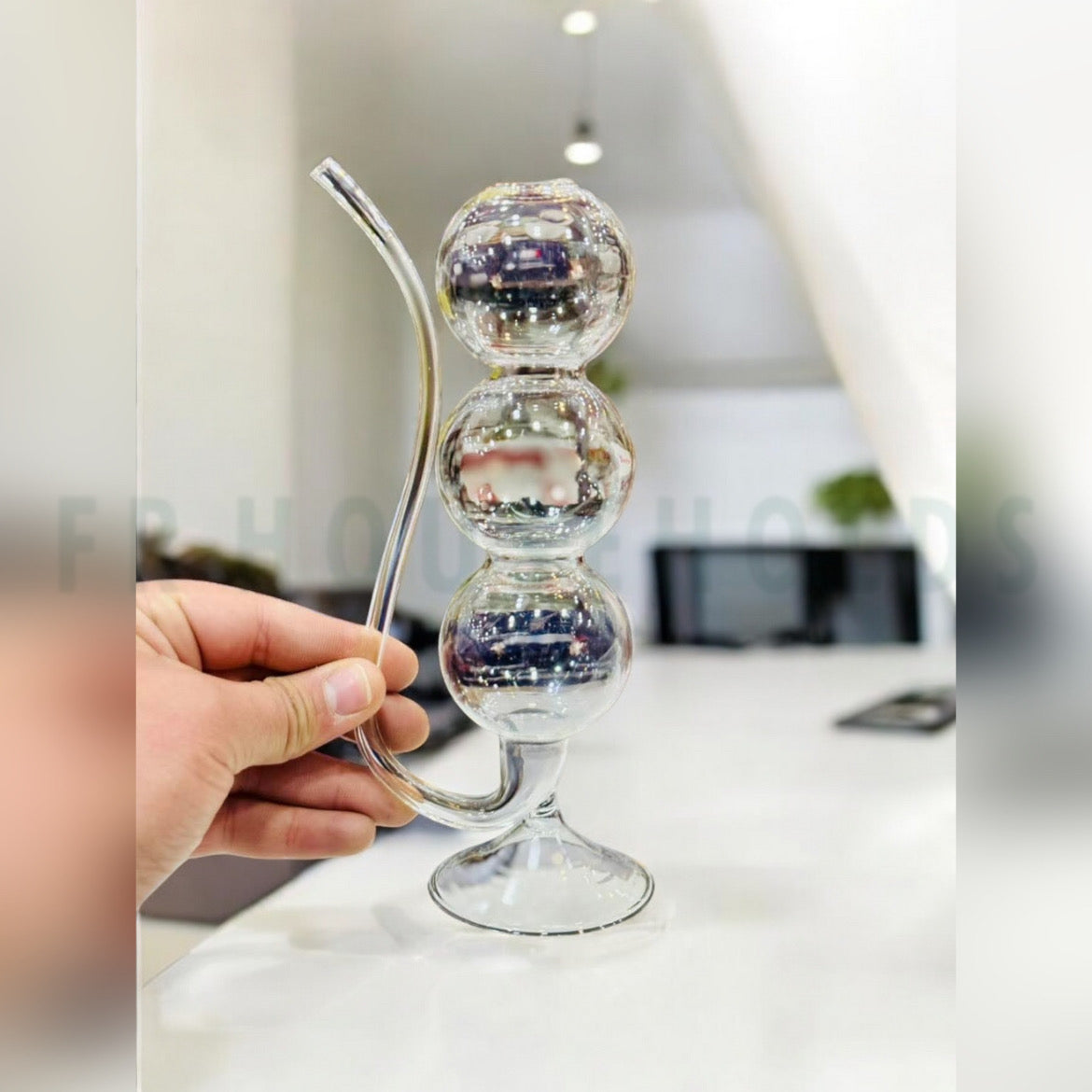 Bubble Blast Low Stem Sipper Glass - 380ml