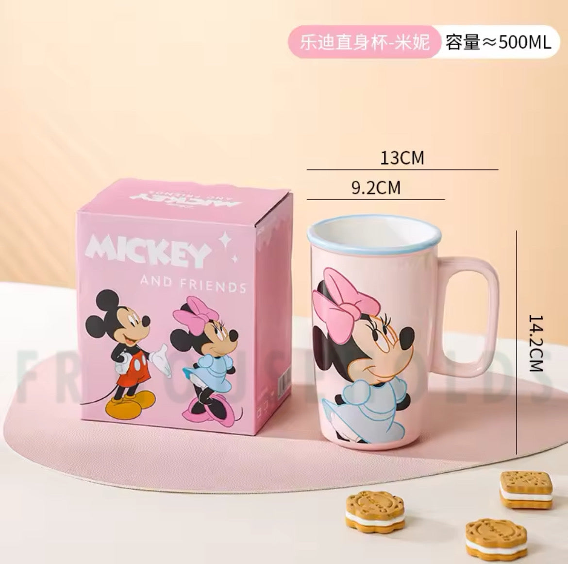Walt Disney Minnie Mouse Porcelain Mug With Original Disney Gift Box
