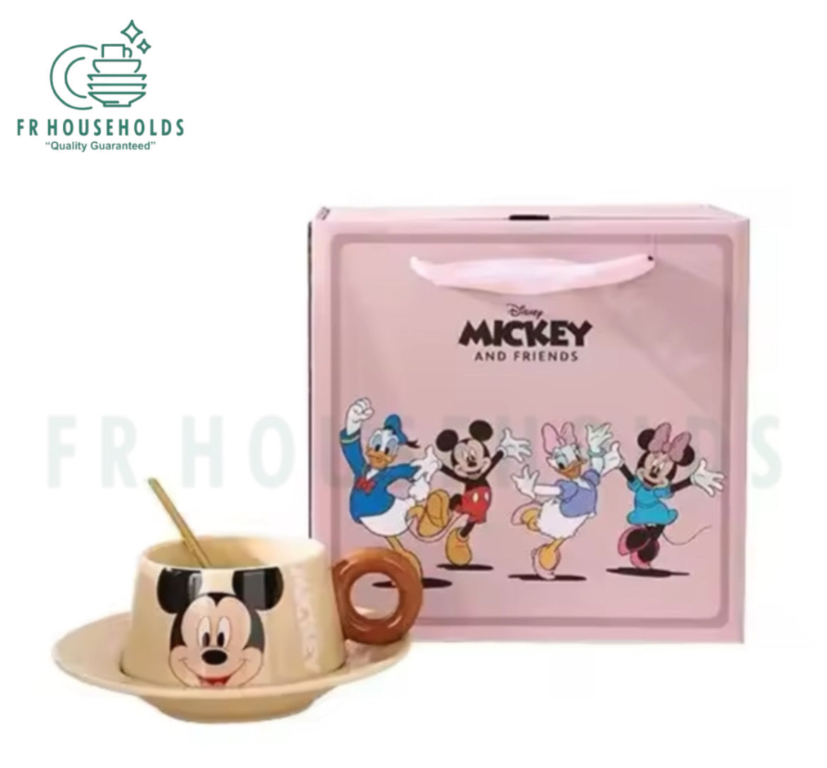 Vintage Walt Disney Mickey Mouse and Friends Cup and Saucer Set - Mickey Mouse