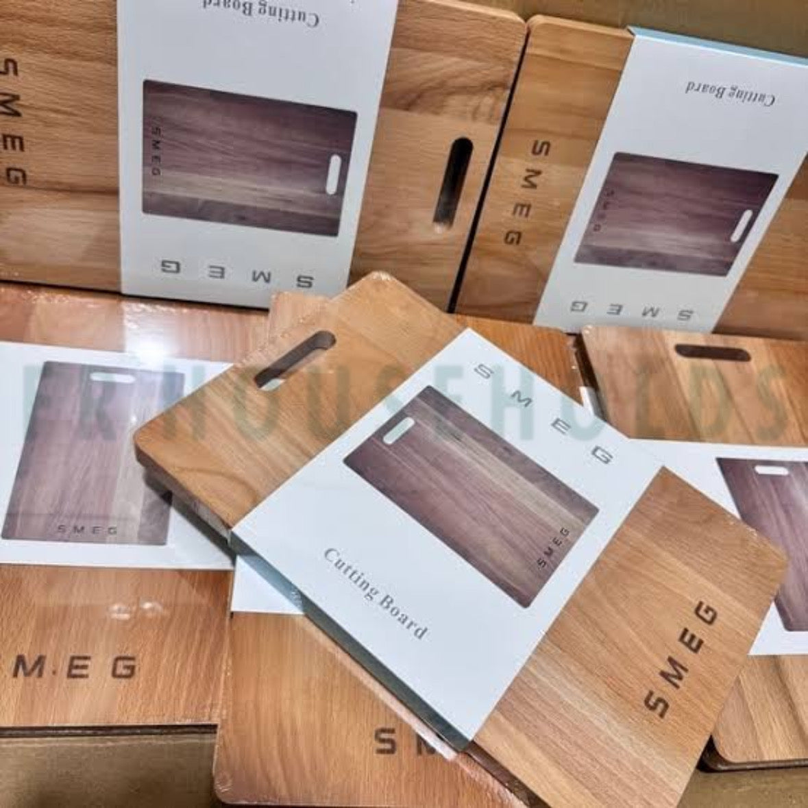 SMEG Biodegradable Wooden Chopping Board – Eco-Friendly Premium Kitchen Cutting Board