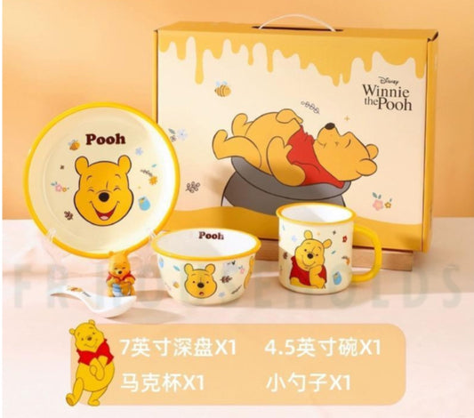 Walt Disney Meal Set - 4PC - WINNE THE POOH - Porcelain