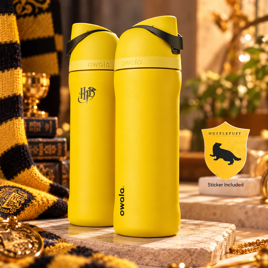 Owala FreeSip® Water Bottle - 32oz | Harry Potter Hufflepuff Yellow