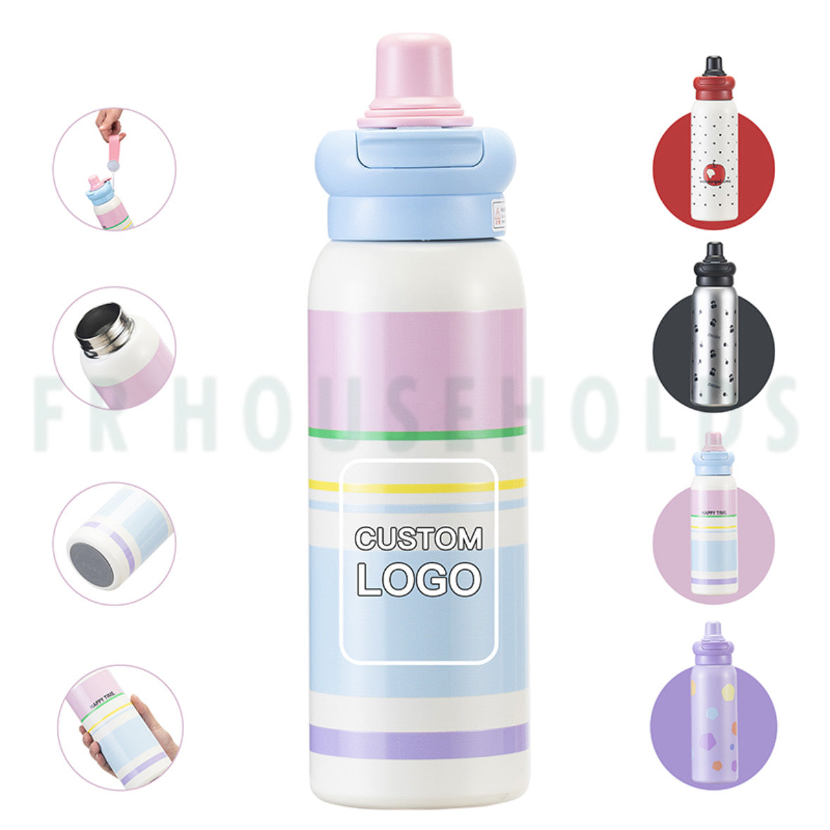 Modern Style Stainless Steel Insulated Water Bottle - 600ml