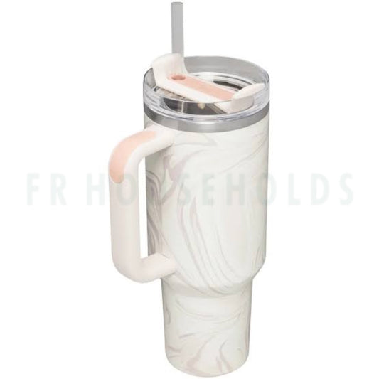 Stanley The Quencher H2.O Tumbler ROSE QUARTZ SWIRL | 40 OZ