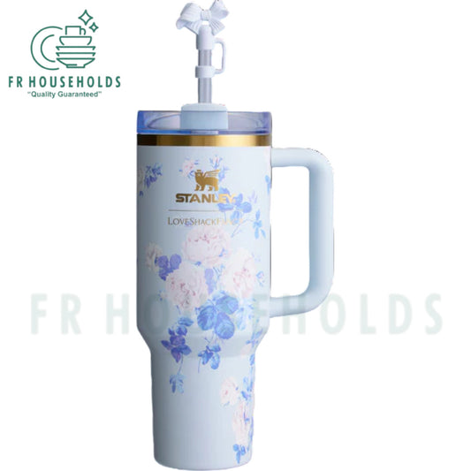 THE STANLEY X LOVESHACKFANCY QUENCHER | 40 OZ - EVERBLOOMING ROSETTES