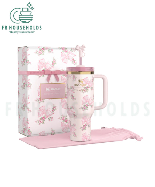 THE STANLEY X LOVESHACKFANCY HOLIDAY QUENCHER | 40 OZ ROSA BEAUX PINK