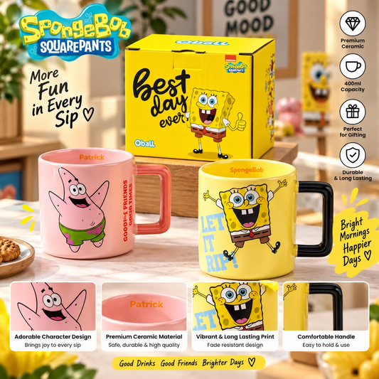 SpongeBob & Patrick 400ml Ceramic Mug