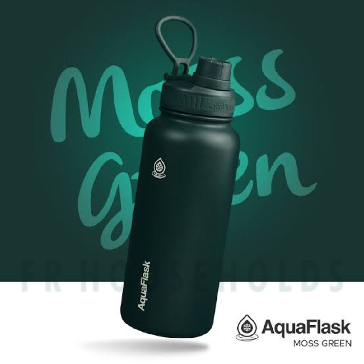 AquaFlask 946mL (40oz) Water Bottles (Moss Green)
