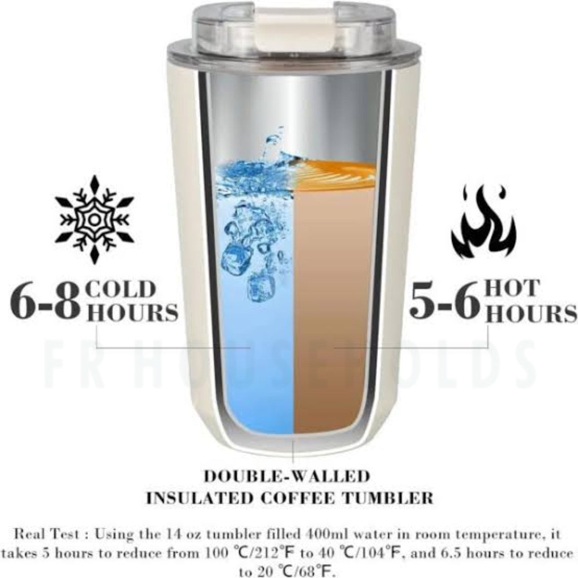 Smeg 320ml Hot & Cold Tumbler Glass (Black)