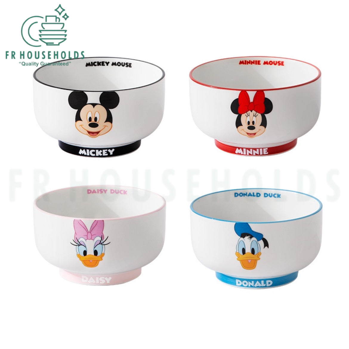 Walt Disney 4-Piece Breakfast Bowl Set – Porcelain