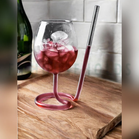Goblet With Built In Straw - 380ml