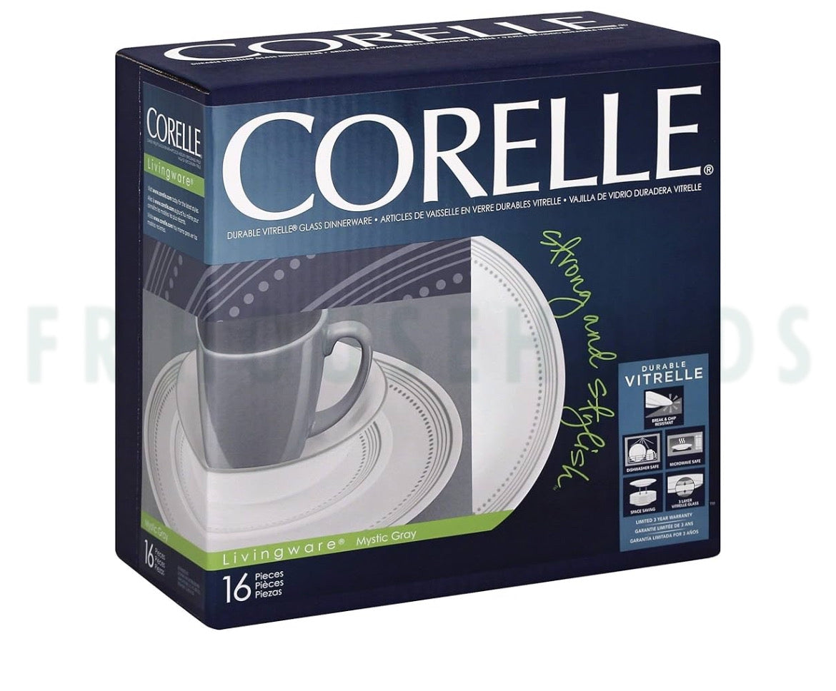 Corelle® Mystic Gray 16-piece Dinnerware Set