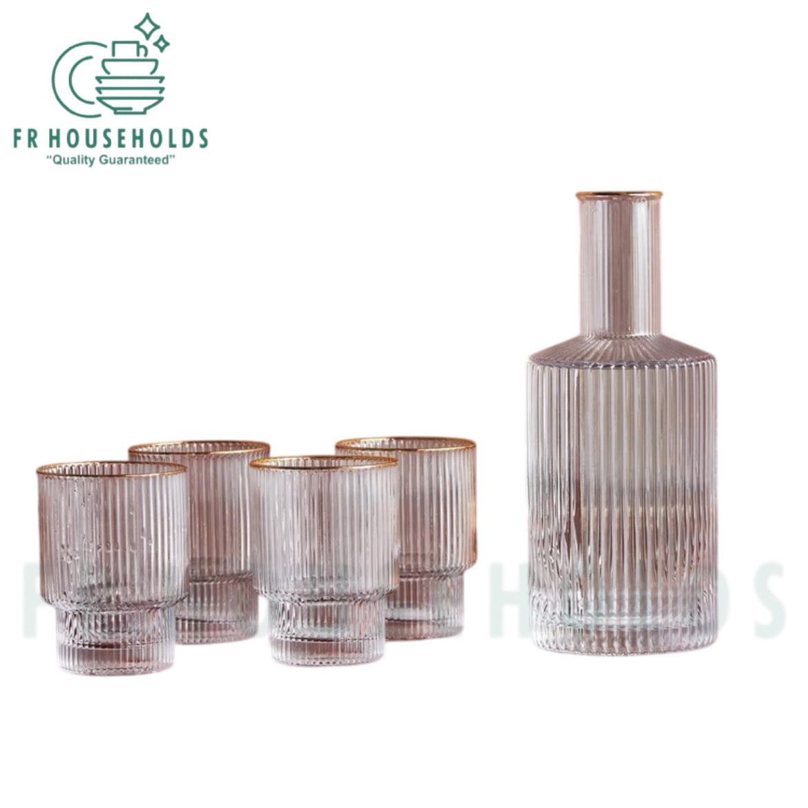 Vintage Optic 5-Piece Decanter Set