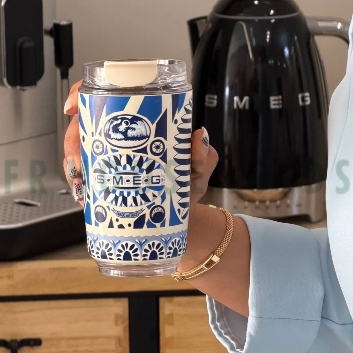 SMEG x Dolce & Gabbana Coffee Cup 320ml – Blue Mediterraneo